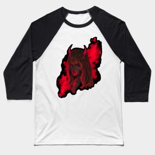 Devil girl (background) Baseball T-Shirt